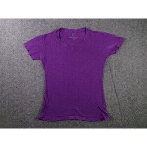 i love basic Top Women Large Purple V Neck Fitted Base Layer Capsule